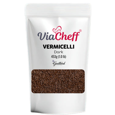 ViaCheff Dark Chocolate Vermicelli 453g (1.0 lb) by Guittard